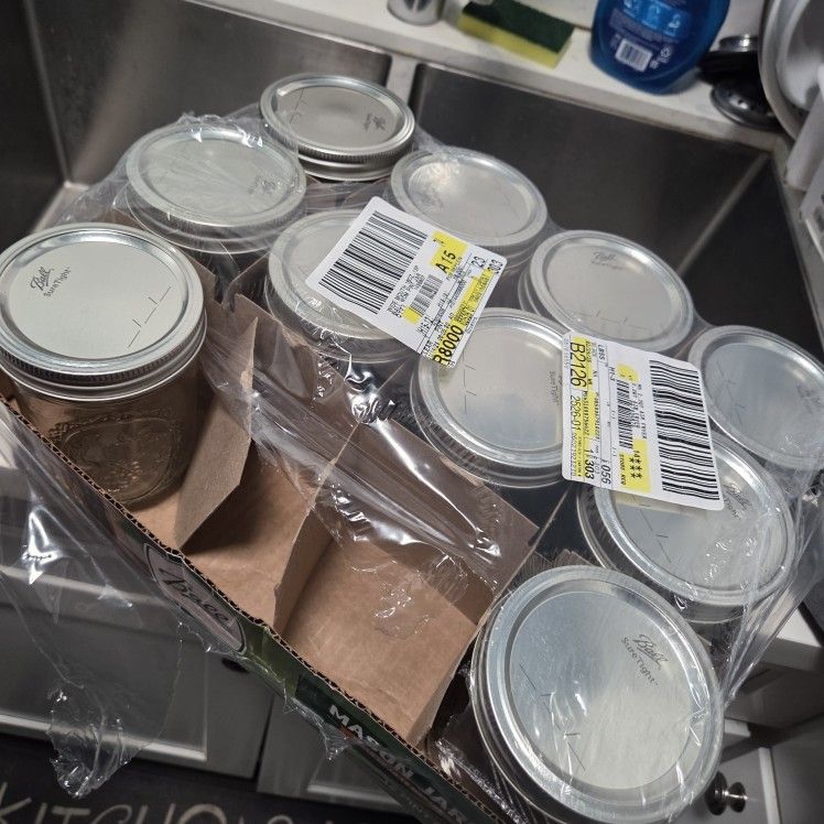 10 Mason Jars (16oz)