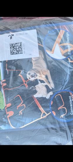 4 in 1 Dog Car Seat Cover for Back Seat, Waterproof Dog Hammock with Mesh Window and Side Flap Pet Car Seat Protector Dogs Backseat Cover for Cars, SU