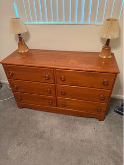 Solid, maple wood dresser