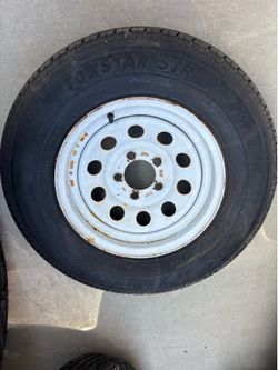 Trailer Tire w/rim 205/75/R14