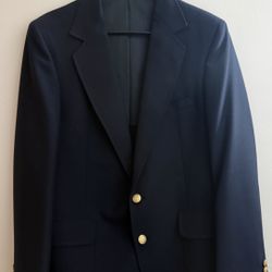 American Craftsmen navy blue blazer custom suit jacket The Highlander SD 39R