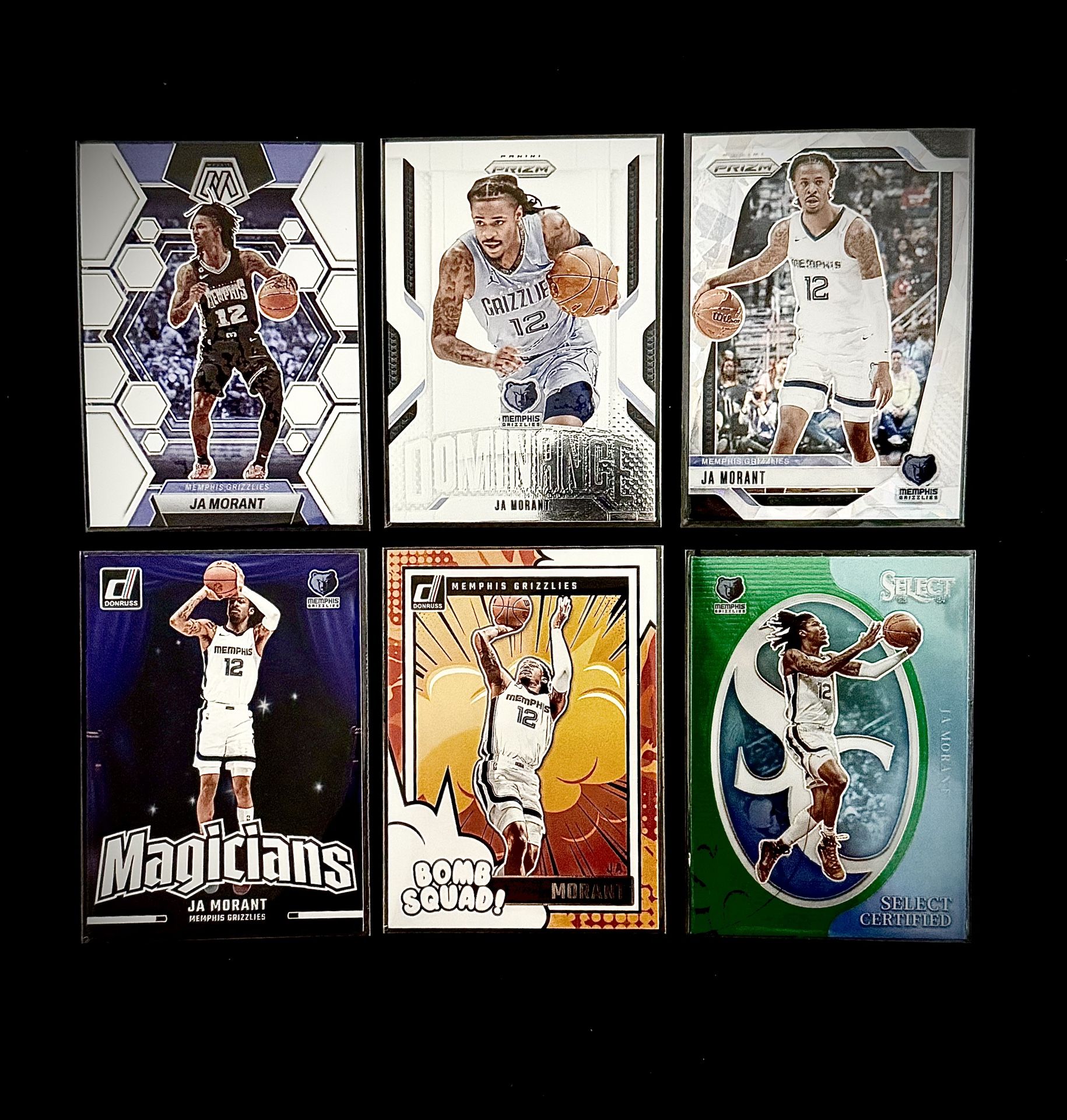 Ja Morant Mixed Insert Lot (6)