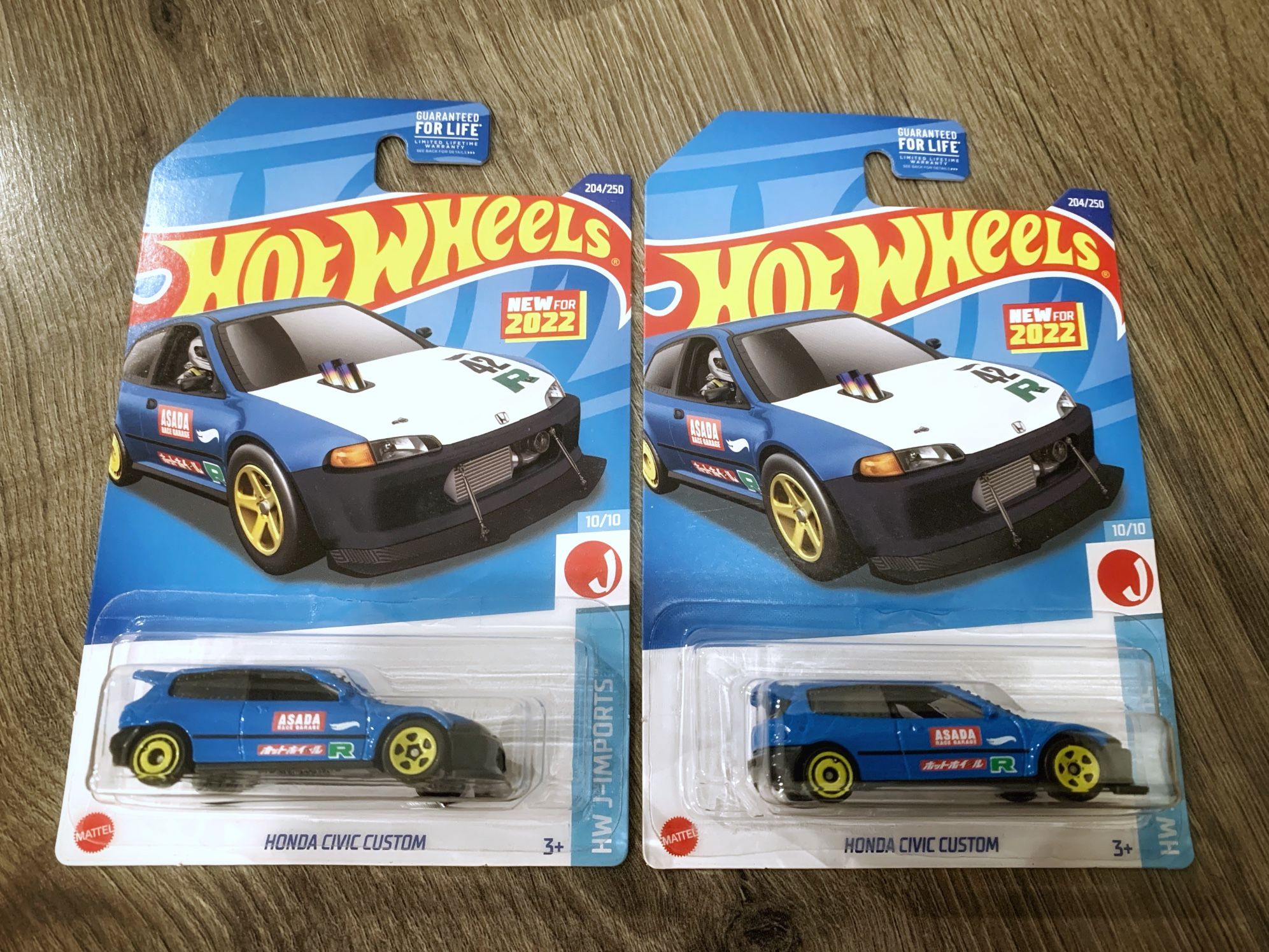 2022 Hot Wheels Honda Civic Custom Lot of 2