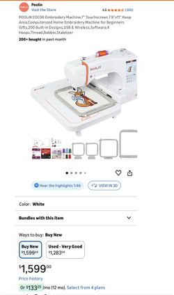 Poolin EOC06 Embroidery Machine