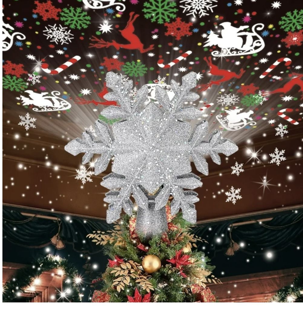 Projector LED Tree Top Star New