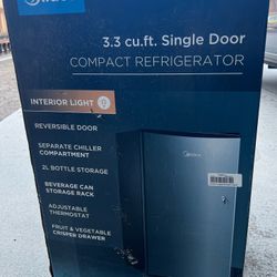 Midea  3.3 Single door Fridge