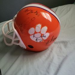 autographed toy helmet