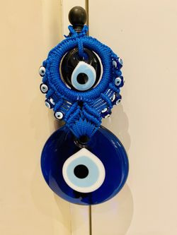 Handmade evil eye decor