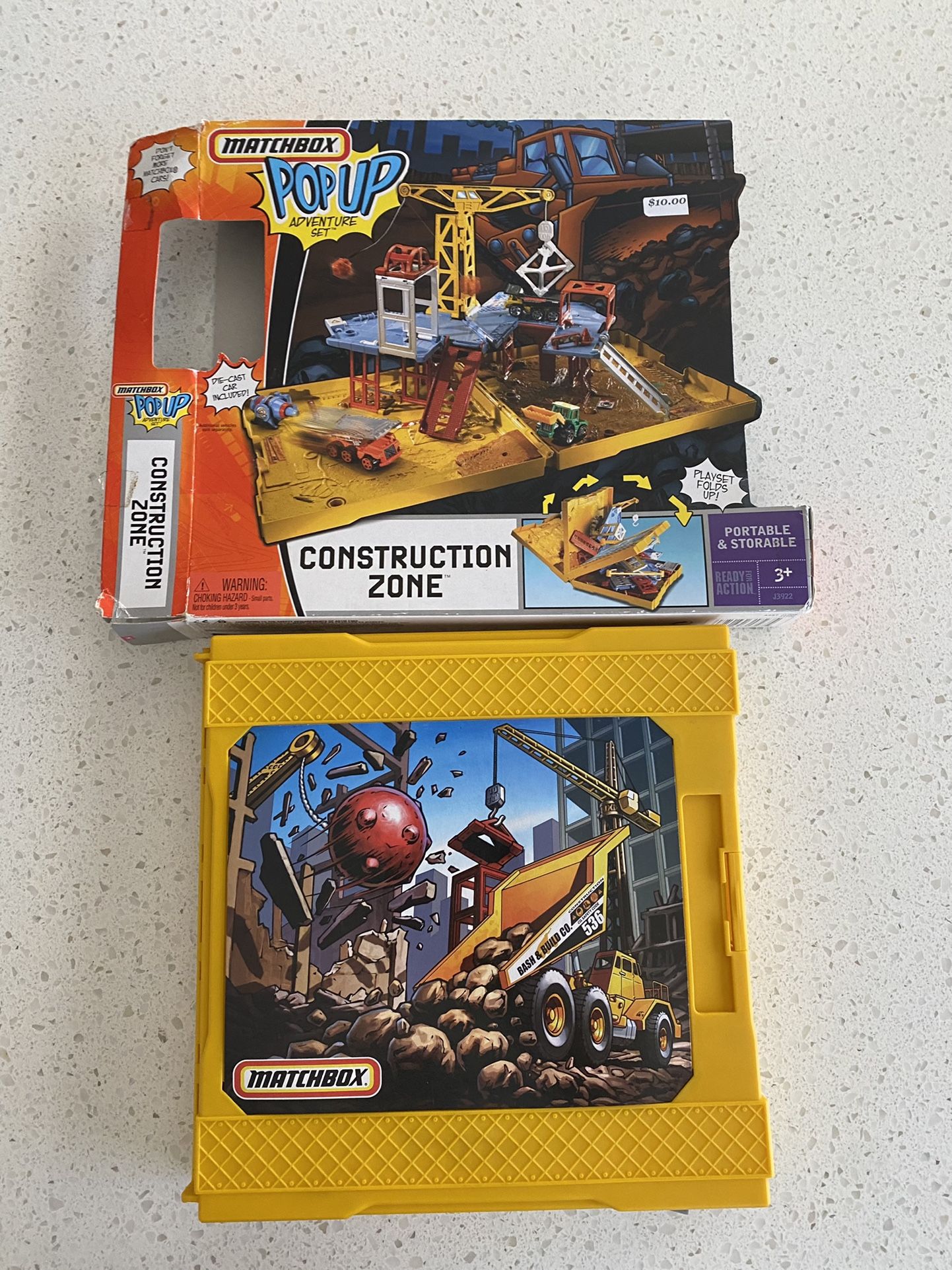 Matchbox Pop Up Construction Zone Play Set Toy For Kids Like New
