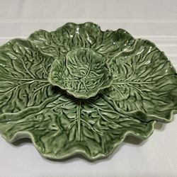 Cabbage Ware Ceramic Serving Platter 