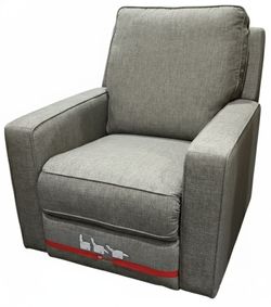 True Innovations Fabric 360 Degree Swivel Glider Recliner