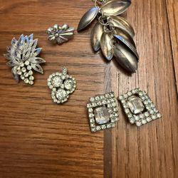 LOT Vintage Jewelry Earrings Parts ALL FOR 
