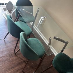 4 Chair Kitchen Table Set 