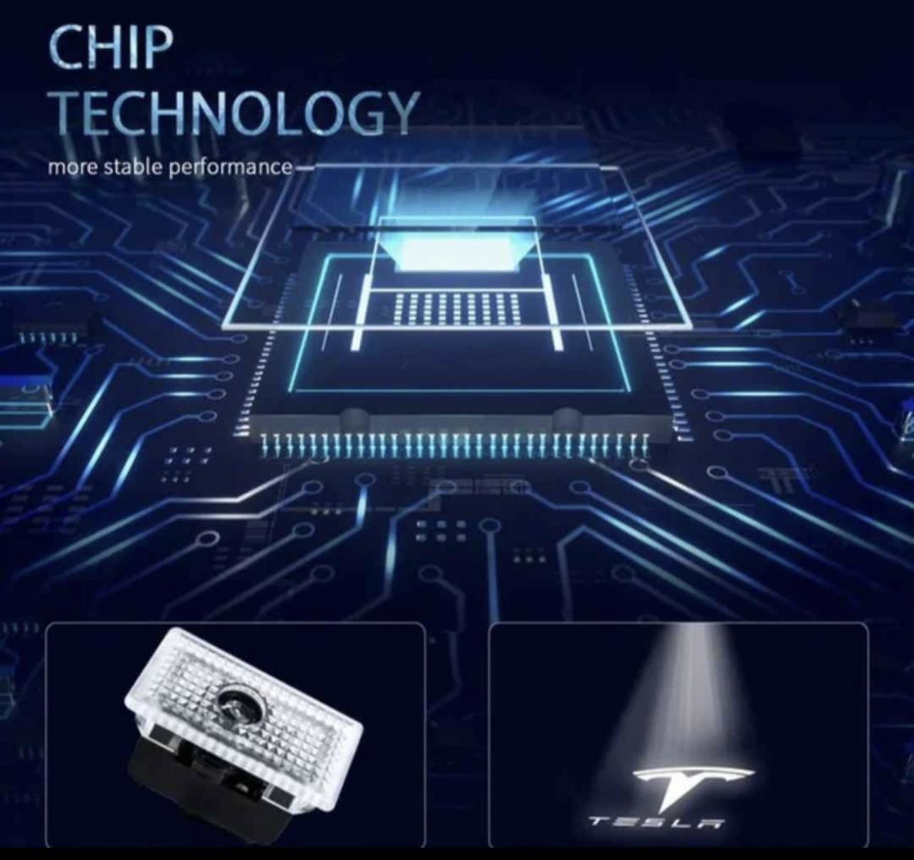 Tesla Welcome Logo Door Lights