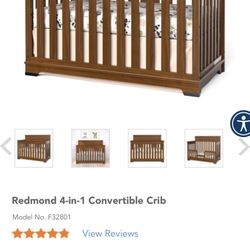 Child Craft Convertible Crib And Organic Cotton Mattress 