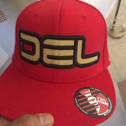 Red cap “Del Records” One sz fits all