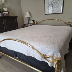 Brass Bed Frame Beautifully Kept!