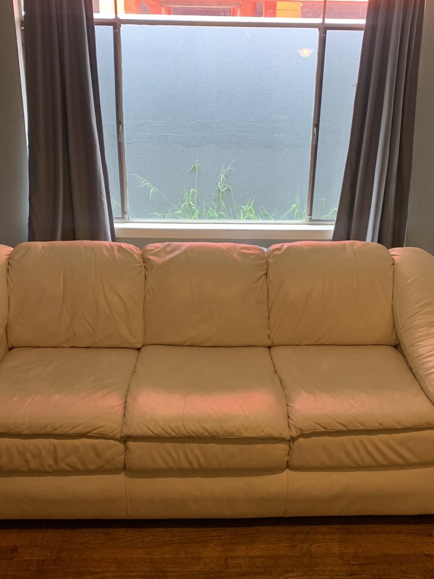 White Leather Couch