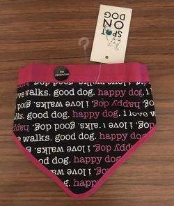 NWT Pink Dog Bandanna