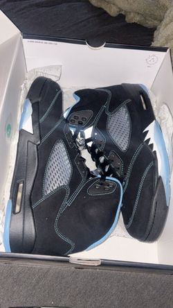 Air Jordan 5 Black University Blue Sneakers