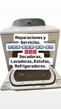 We fix Dryers, Washers, Stoves & Fridges.