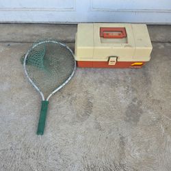 Fishing net and tackle box!