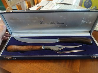 Antique Carving Set....Universal Steel Company