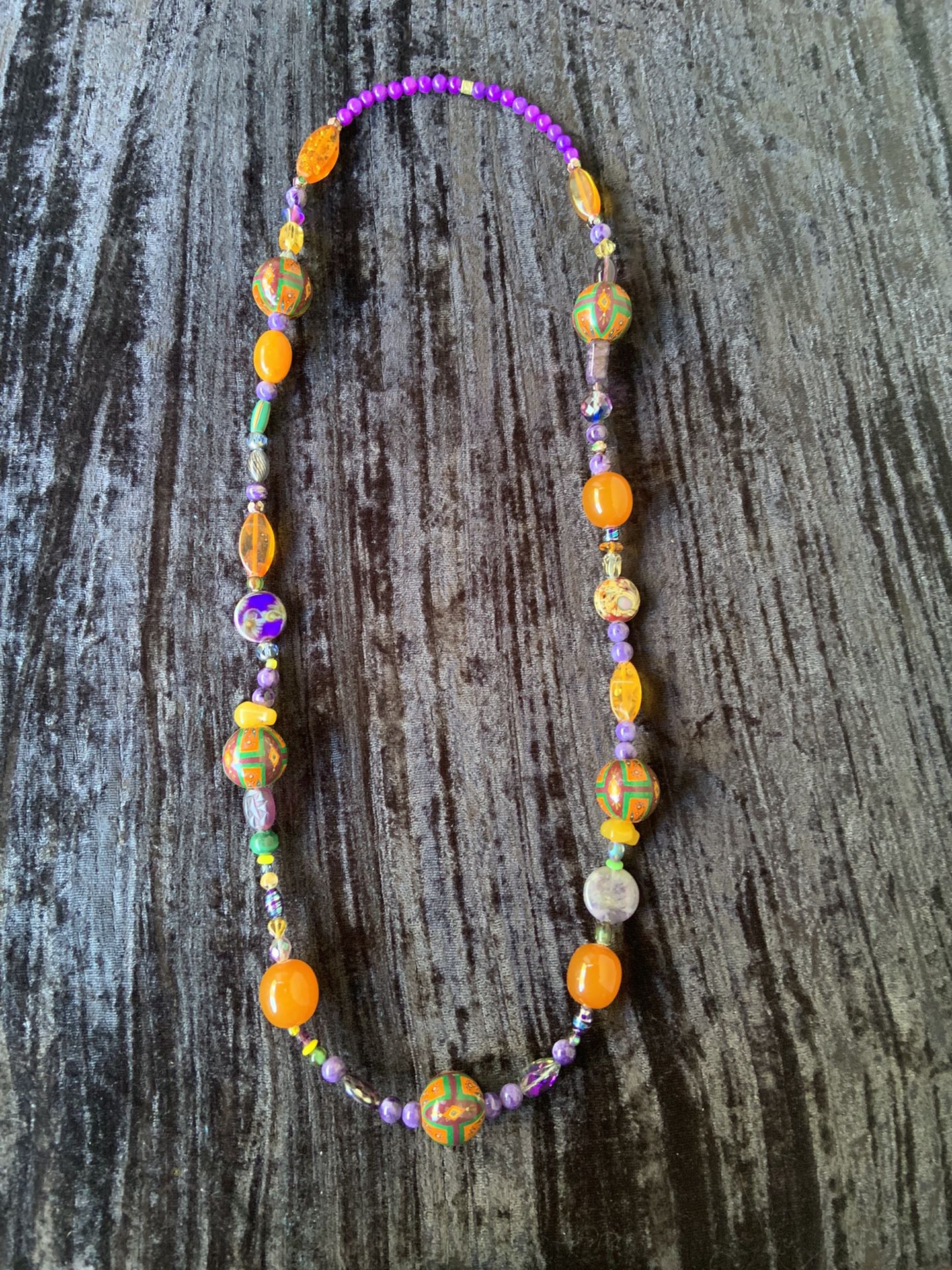 World Tribe Treasure Necklace/purple 