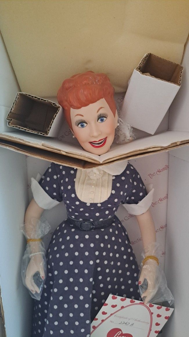 I love lucy Porcelain doll