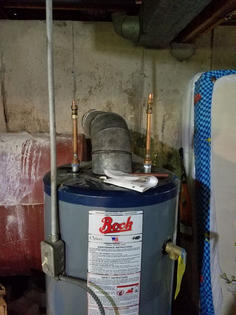 Bock 32E 32 gallon oil burner hot water heater