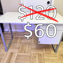 Office Desk w/ locking file cabinet