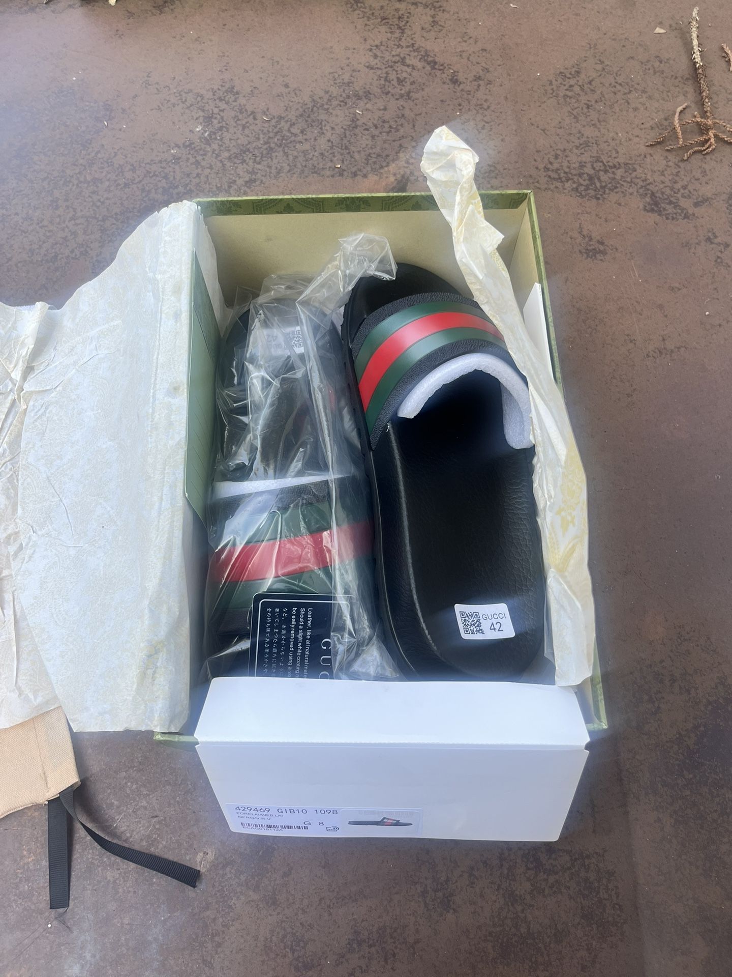 Gucci Slides (thick Bottom ) Sz 9