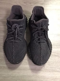 Adidas Yeezy Boost 350 V2 Low Black Non-Reflective- US Size 5.5- FU9006