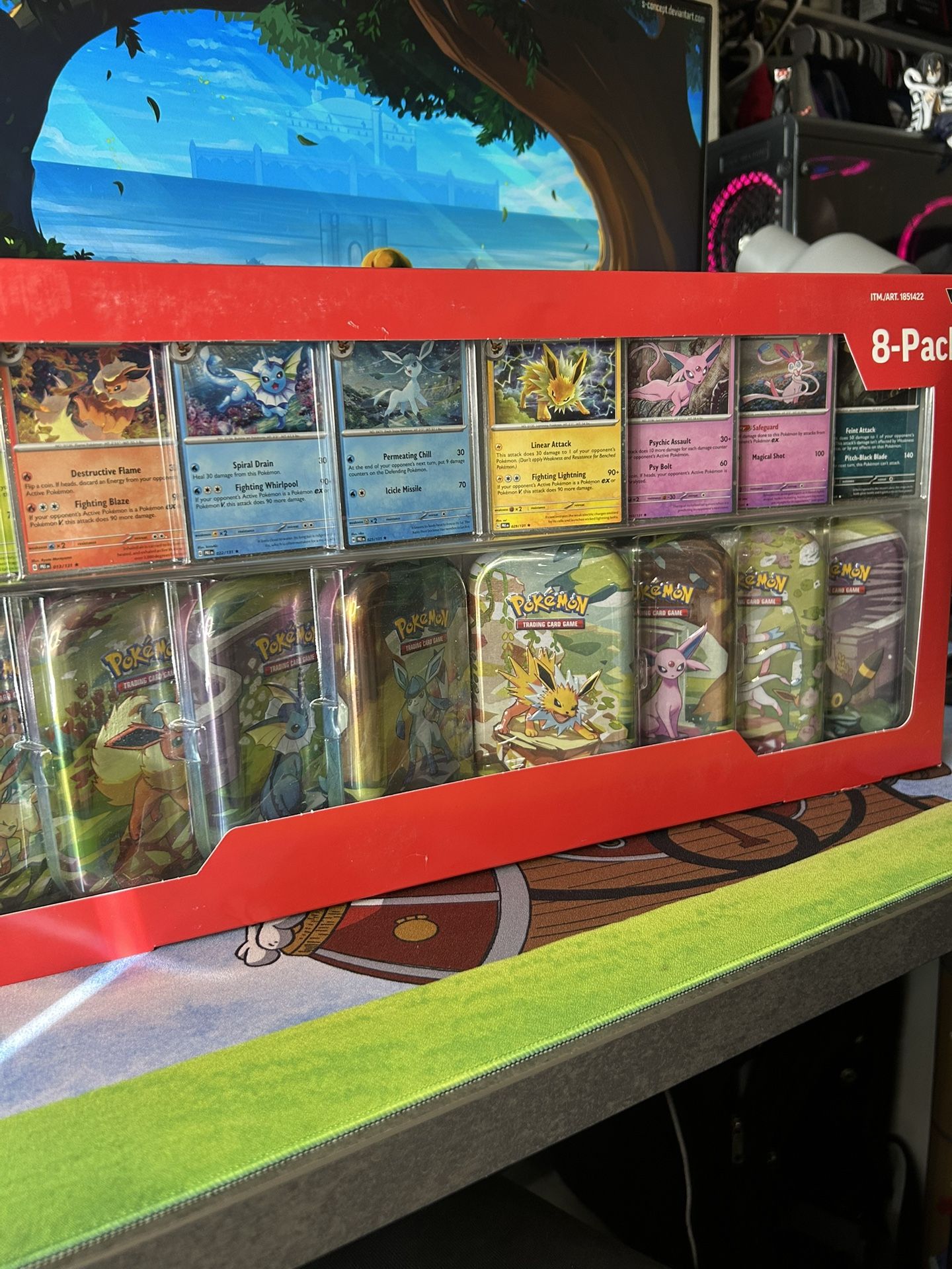 Prismatic Evolutions Costco Tin 8 Pack