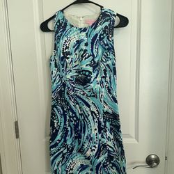 Lilly Pulitzer Mila Shift Dress Crash The Bash - SZ 0