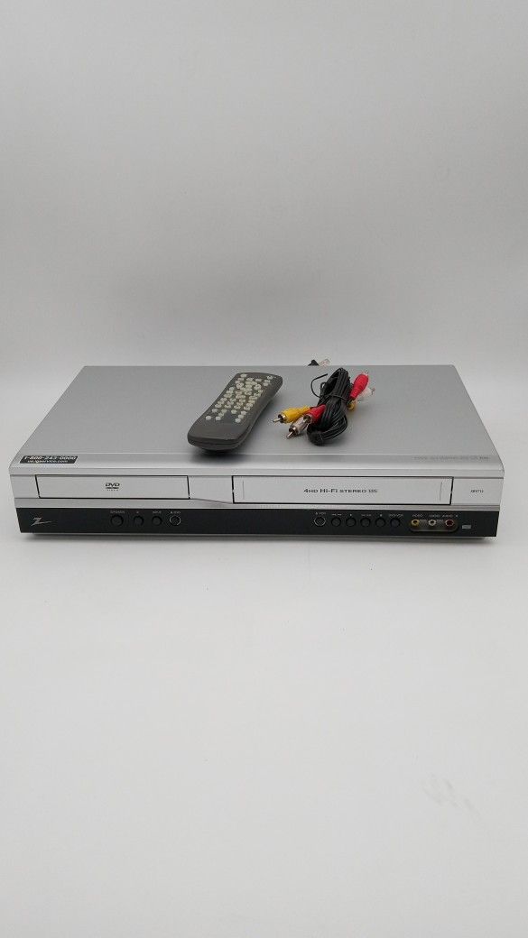 Zenith , VCR/ DVD Player. with Remote Control And A/V Cable. Works Great!