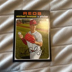 Selling Signed Card Michael Lorenzen Pitcher