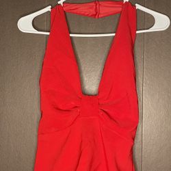 Red Halter Top 