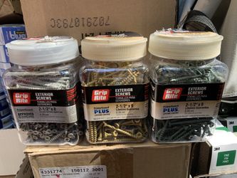 Grip Rite Exterior Screws 2-1/2”x9