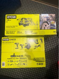Tools good price, pressure, washer and tool set Ryobi!!