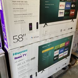 58” Inch Hisense Smart Roku 4K