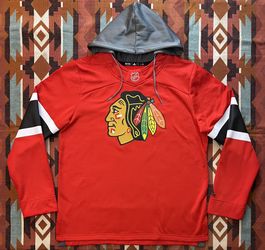 NHL Adidas Chicago Blackhawks Climawarm Pullover Hoodie Men’s Large