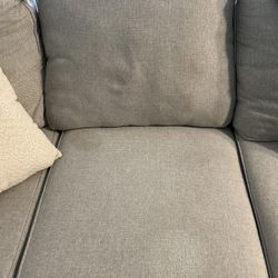 Grey Couch With Pillows