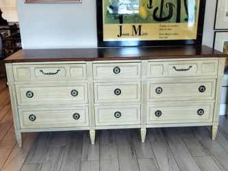 Mid Century American of Martinsville Louis XVI French Provincial Triple Dresser Credenza