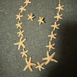Starfish Necklace And Earrings