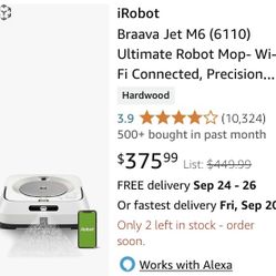 iRobot Braava Jet M6 (6110) Ultimate Robot Mop