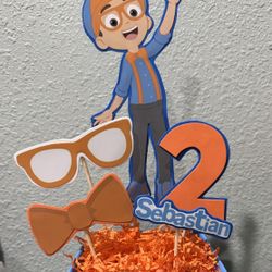 Blippi Birthday Party Centerpieces 