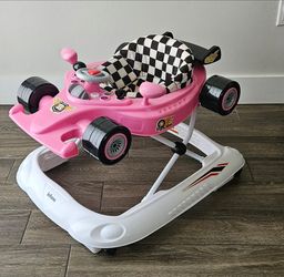 Infans Pink F1 Race Car Baby Walker