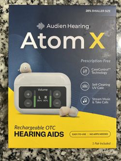 Audience Hearing Atom X Rechargeable OTC HEARING AIDS
