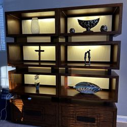 Tommy Bahama Home Island Fusion Tonga Tiered Bookcase Set Of 2